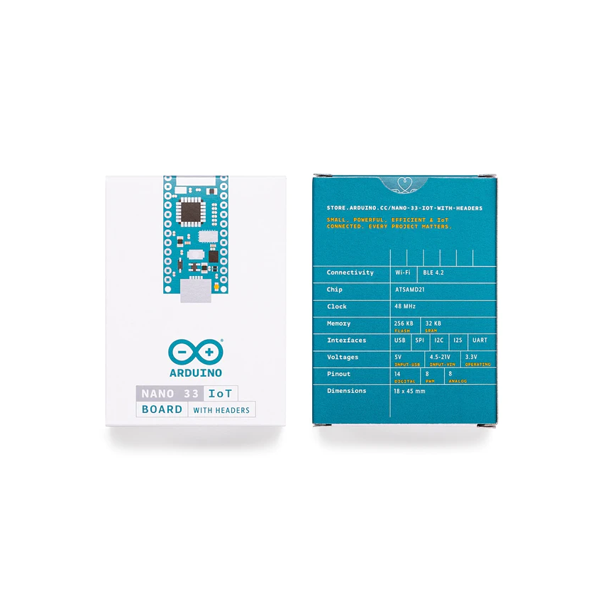 ABX00032 NANO 33 IoT BOARD WITH HEADERS