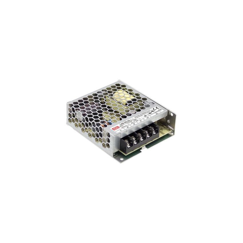RS 106-5832 (LRS-50-24) SMPS, 24V dc, 2.2A, 52.8W Enclosed; Meanwell