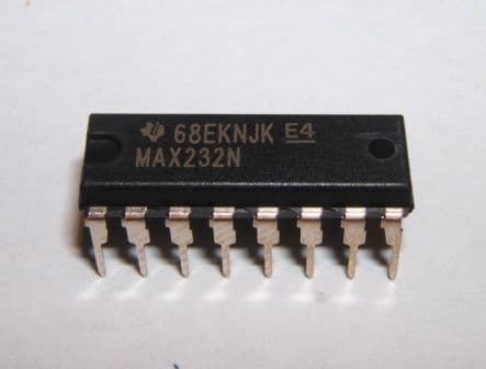 MAX232N, Dual RS-232 Driver/Receiver, 16-Pin DIP Package