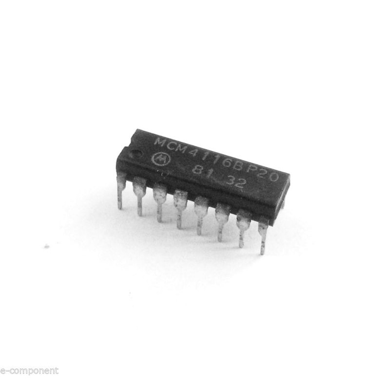 MCM4116BP20,16Kbit (16,384 x 1) DRAM, DIP-16