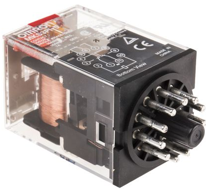MK3P-I ,Electromagnetic Relay – 3PDT, 220V DC Coil, 10A/250V AC, 10A/30V DC