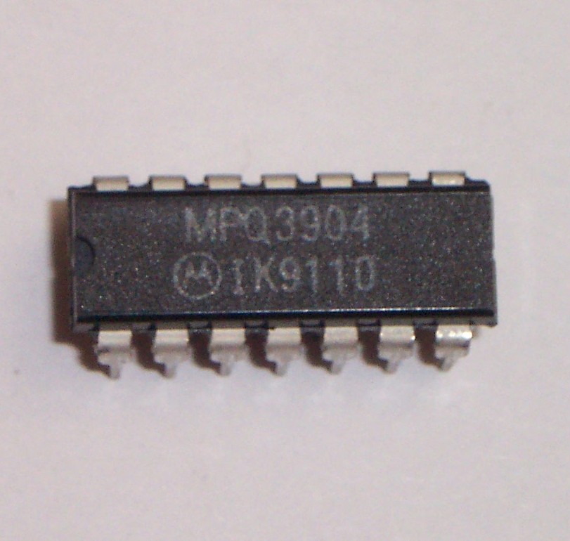 MPQ3904, NPN Quad Transistor - 40V, 200mA, TO-116