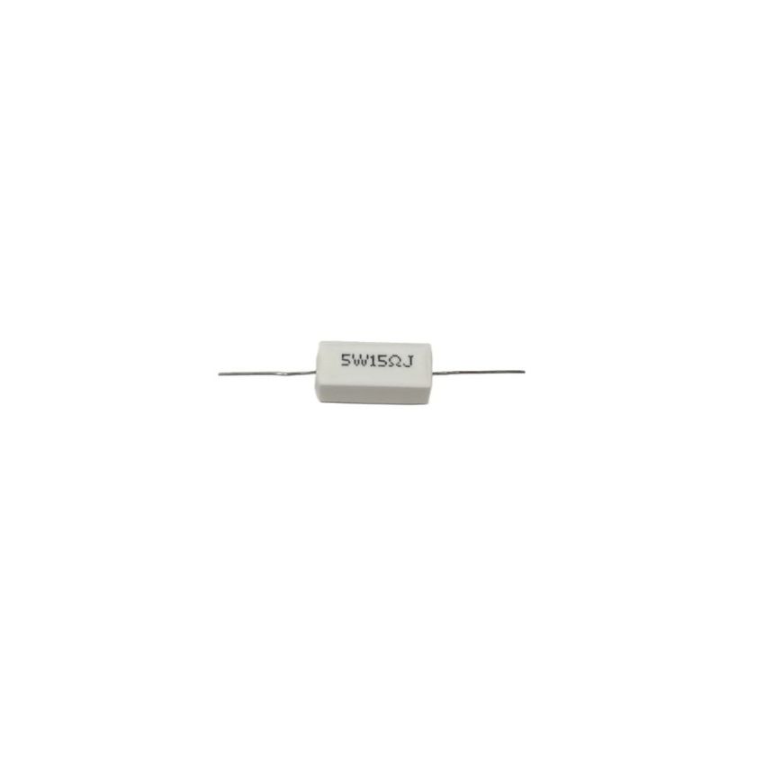 Ceramic Wirewound Resistor,15Ohm,5W
