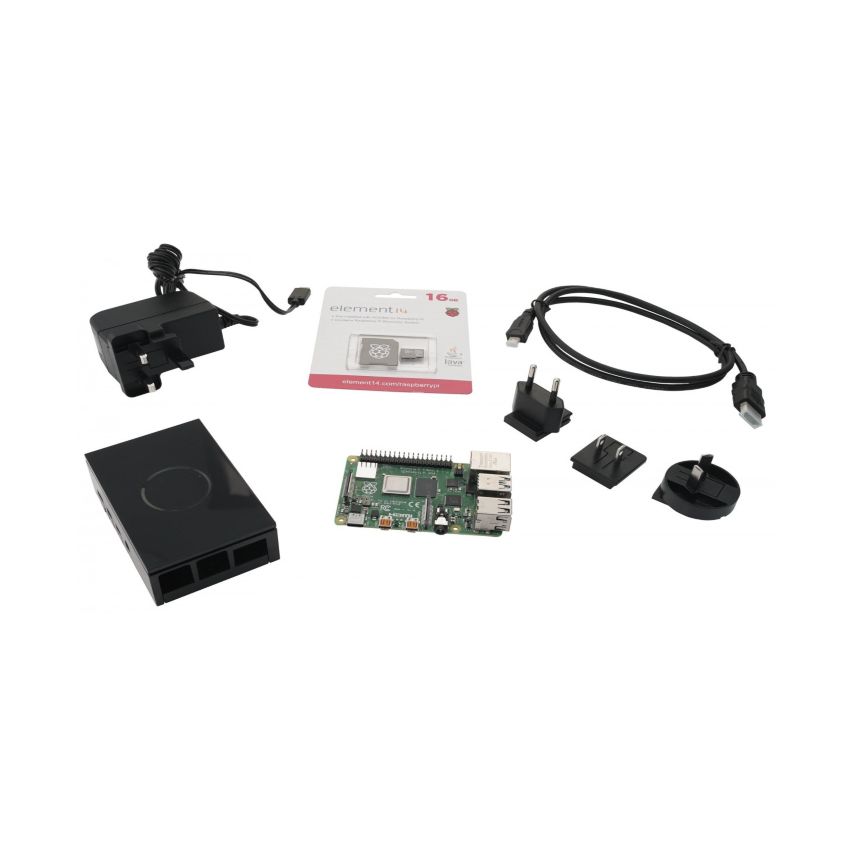 Multicomp Starter Kit 4GB Black For Raspberry Pi 4
