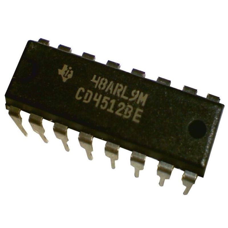 CD4512BE, 8-Channel Data Selector/Multiplexer, DIP-16