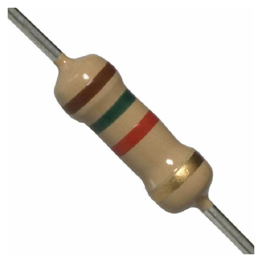 Resistor,1.5KOHM,1/4W,Through Hole