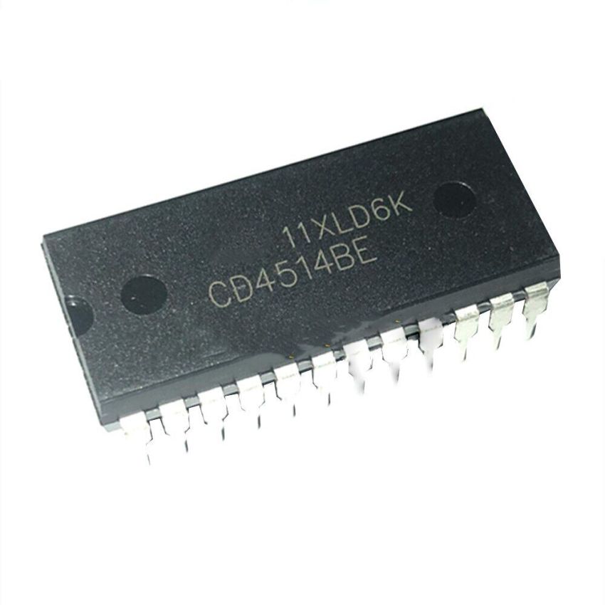 CD4514BE,4-to-16 Line Decoder,Demultiplexer with Latches,DIP-24