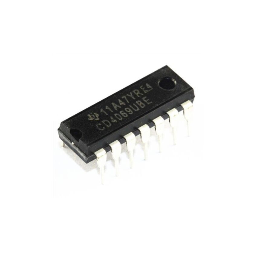 CD4069uBE ,Hex Inverter, 18V Max Supply Voltage - DIP-14