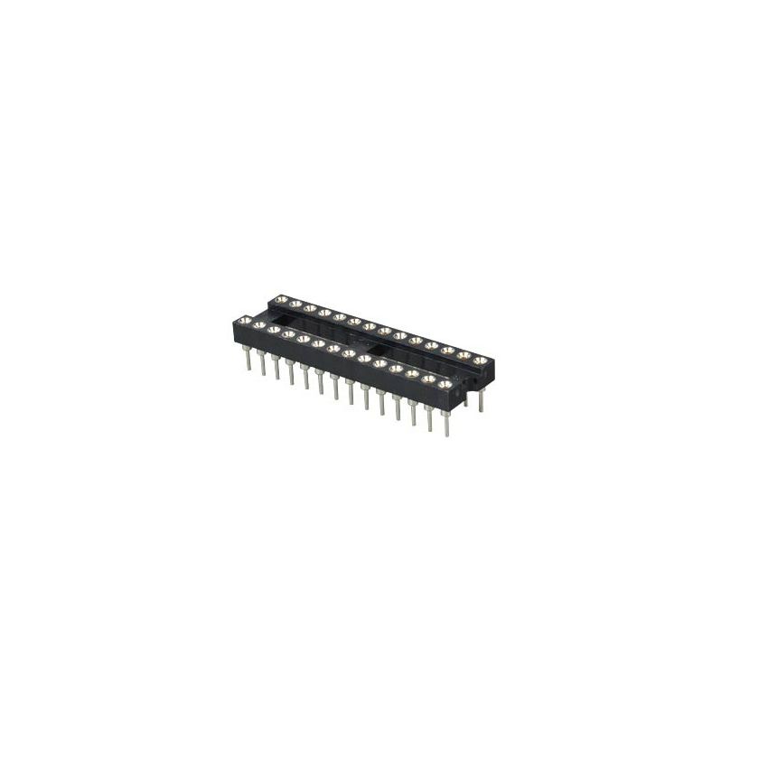IC SOCKET 28PIN DIP Type Dual Inline Through Hole 2.54mm Tin Plated Contacts