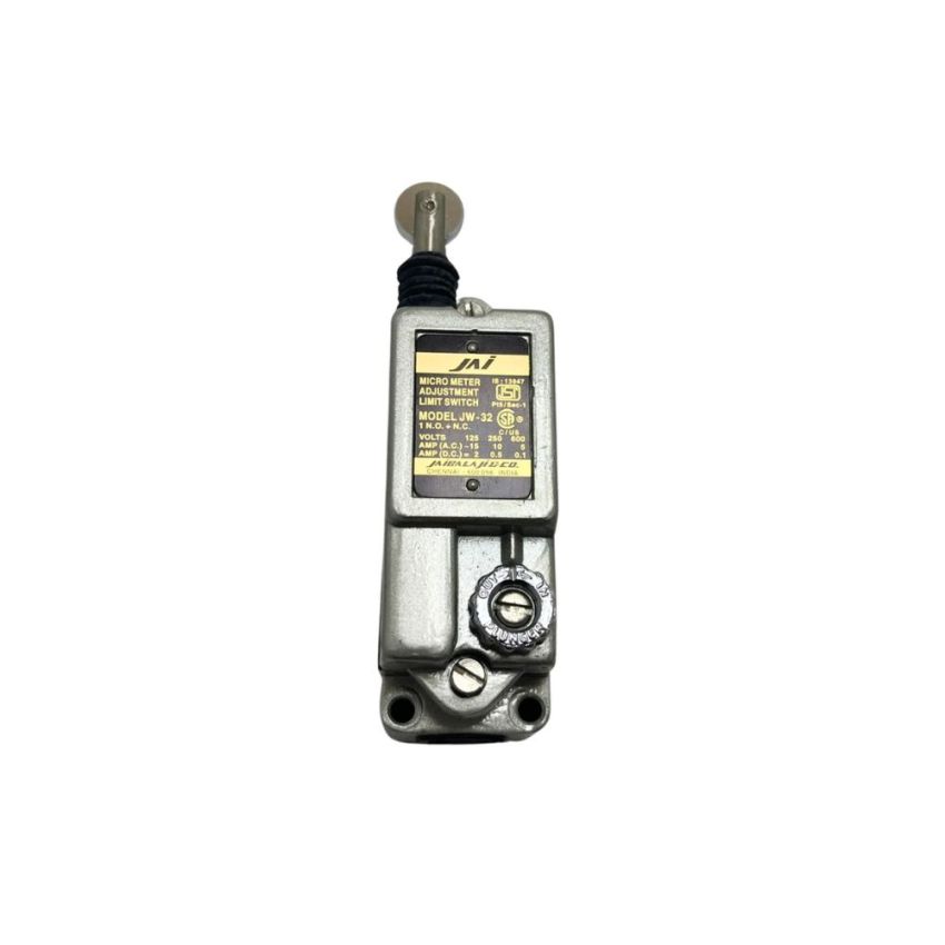 JW-32, Limit Switch, Roller Plunger, 1 NO + 1 NC, 10A, 500V