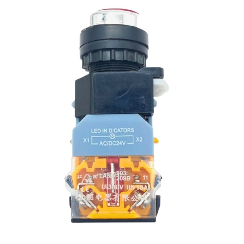 LA38-11D,Push Button Switch,24V,Red