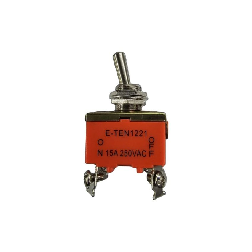 E-TEN 1221 ON-OFF Toggle Switch, 15A 250VAC, 4-Pin Design