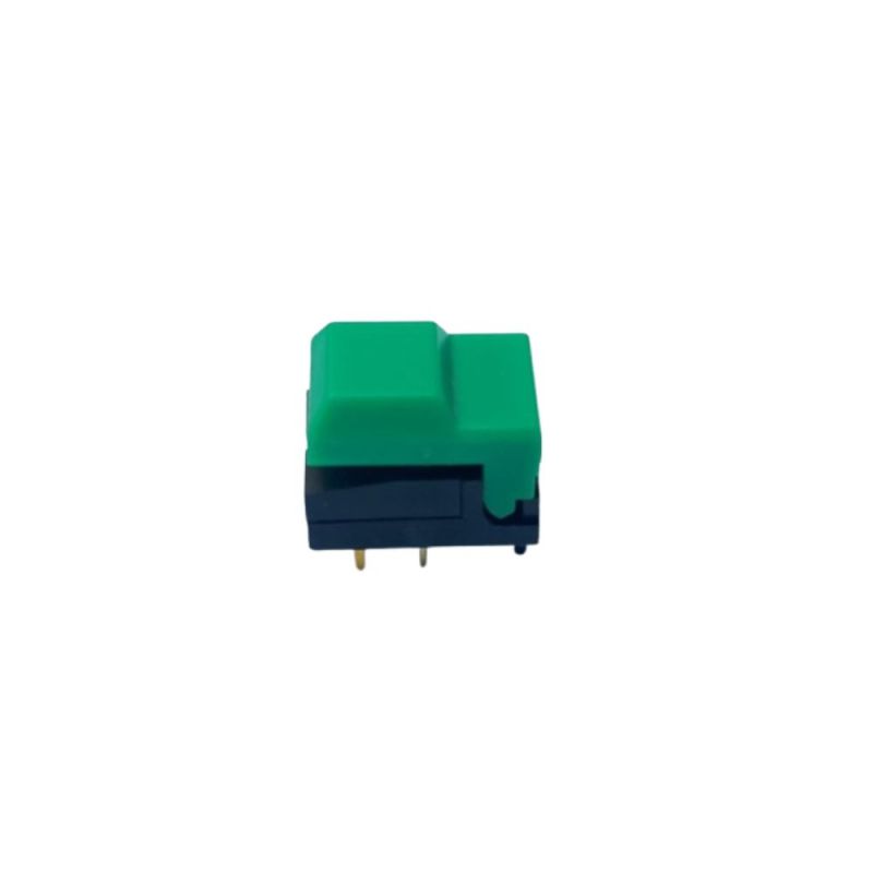 Green LED Push Button, SPDT, Momentary, PCB Mount