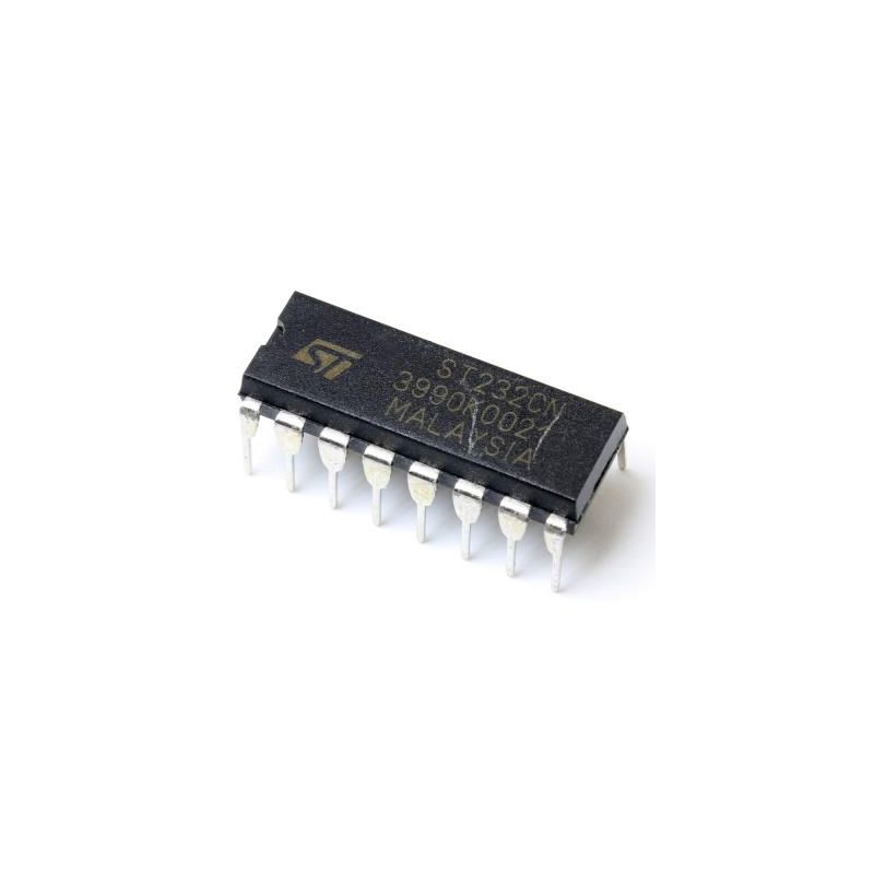 ST232CN ,DIP-16, RS-232 Drivers/Receivers, 220 Kbps Data Rate