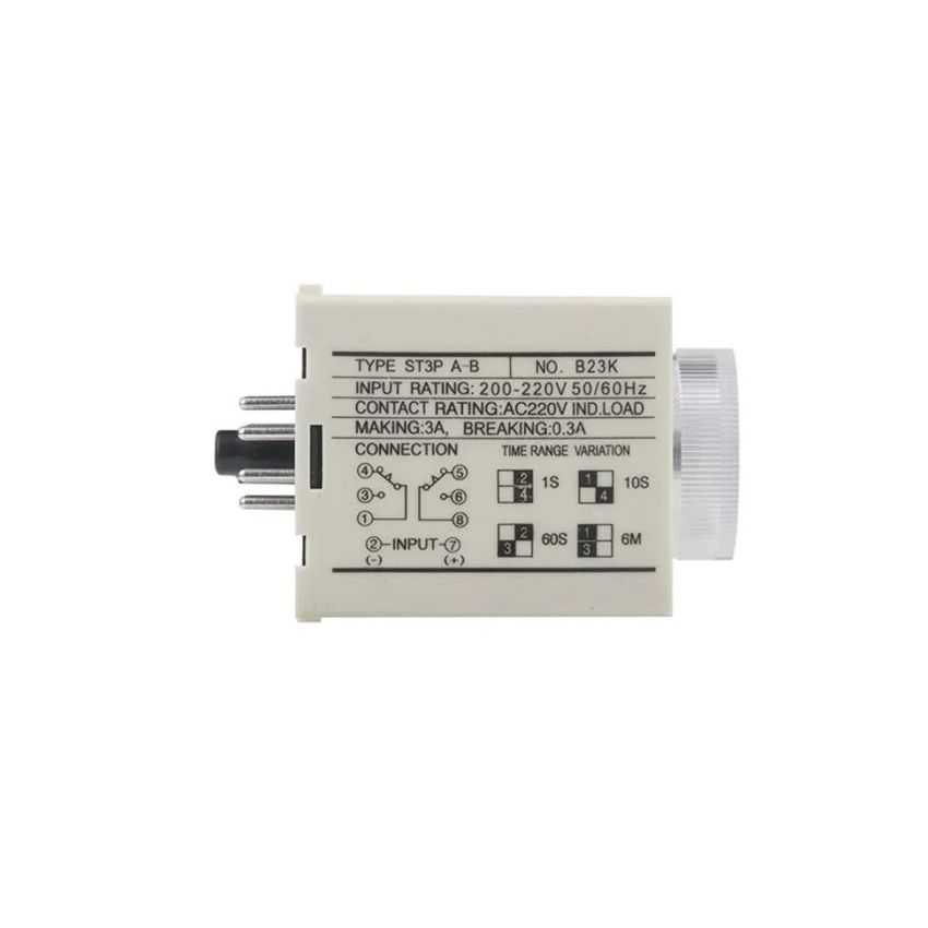 ST3P-A-B ,Super Timer, Multi-Range, 200-220V AC, 50/60Hz