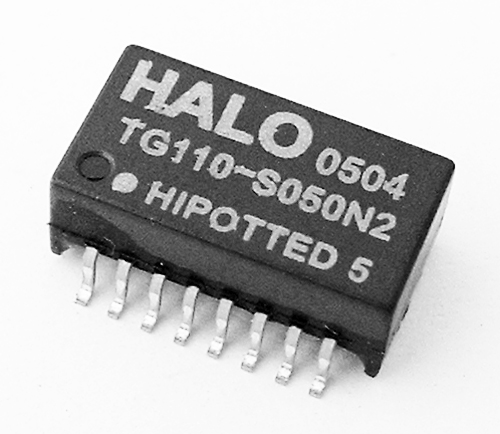 TG110-S050N2, 10/100BASE-TX Ethernet Transformer, SMD