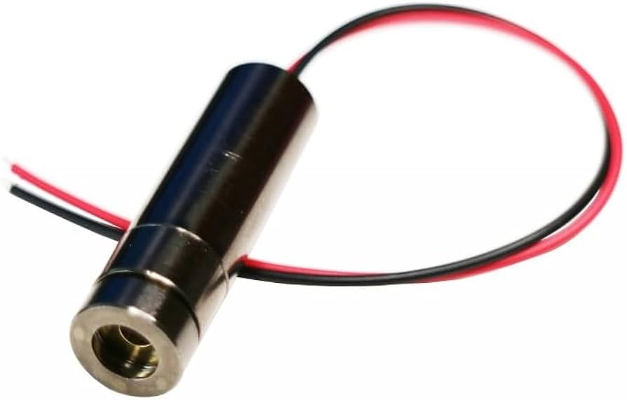 LINE-LD-R650, Red Plus Sign Laser Diode Module, Cylindrical Housing
