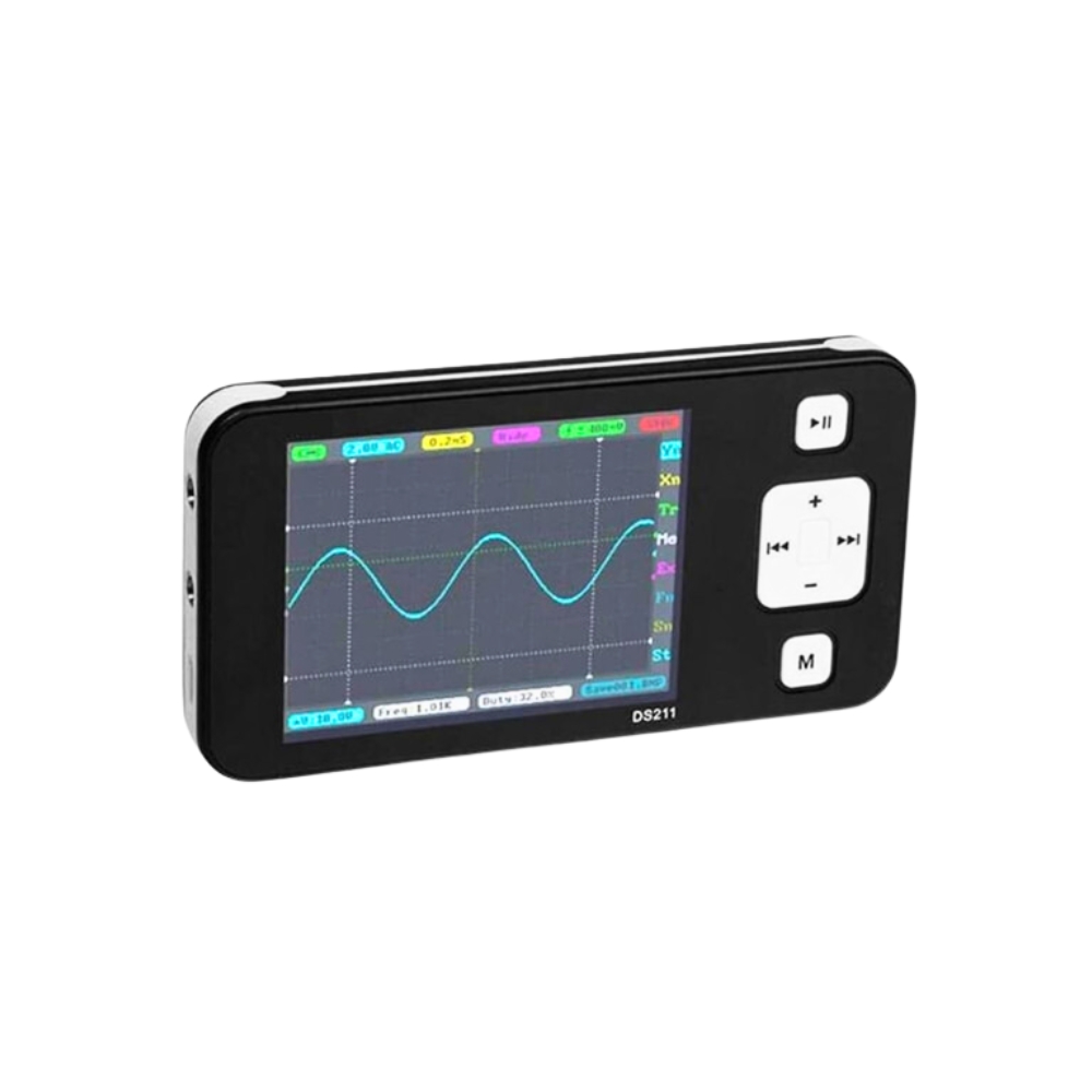 DS211,Mini Portable Digital Storage Oscilloscope,5MHz Bandwidth,2.8" Color Display