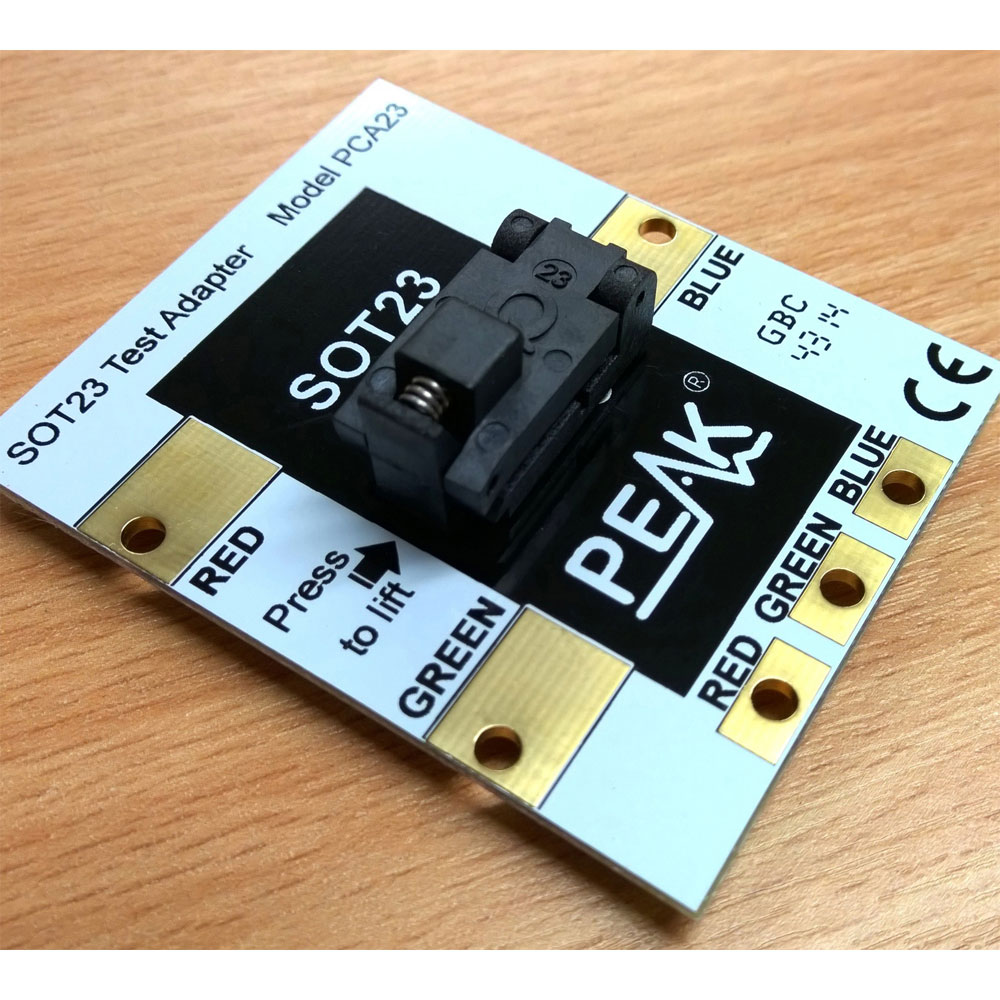 PCA23 SOT-23 Test Adapter Spring-Loaded Socket Gold-Plated Contacts