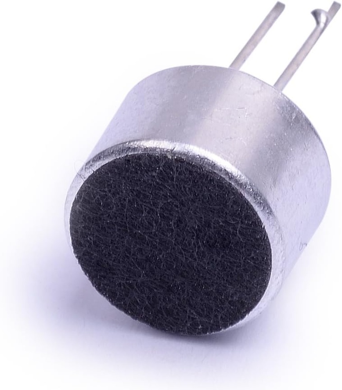 Electret Microphone, 10mm Diameter, 2-Pin Through Hole