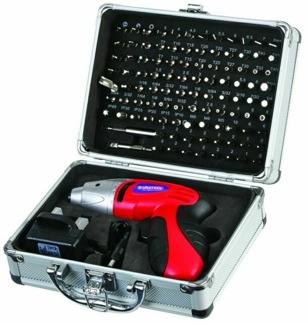 D01673, 4.8V Cordless Screwdriver with 102-Piece Bit Set, NiCd Battery