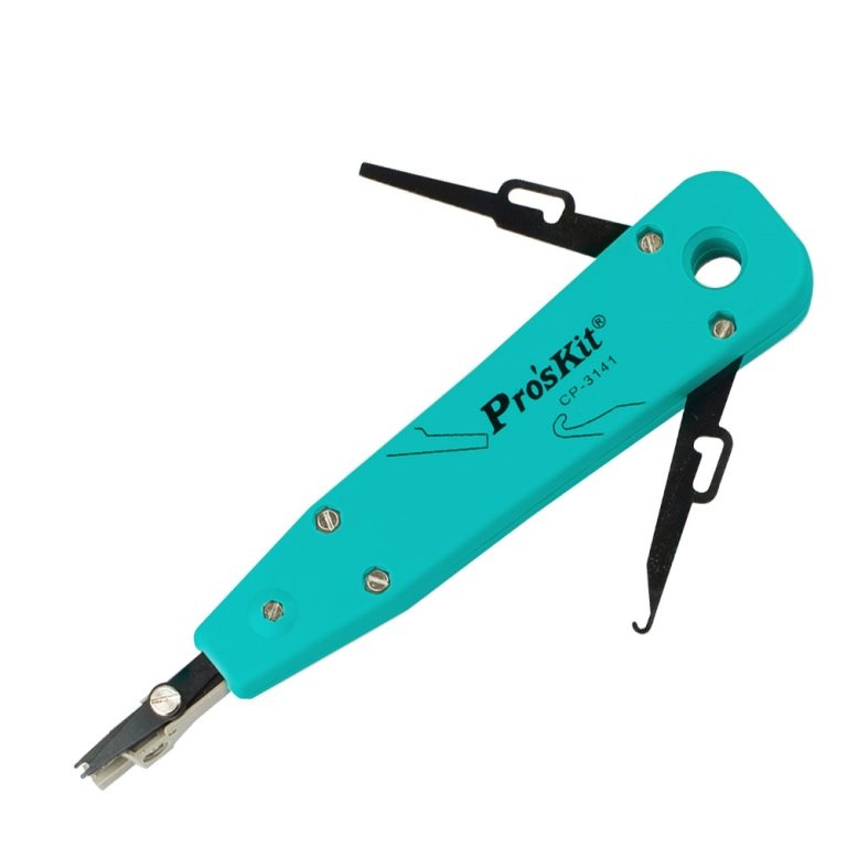 CP-3141, Krone-Type Impact Punch Down Tool with Hook & Spudger