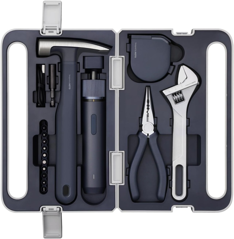 Electric Screwdriver Tool Set, Home Repair Kit, Portable Case