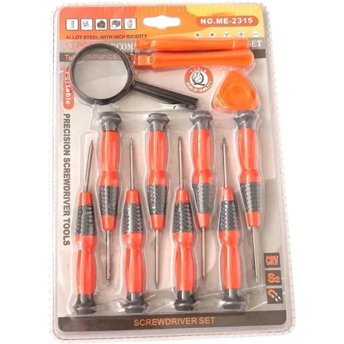 ME-2315, 13-Piece Precision Screwdriver Set, Multi-Tool Kit