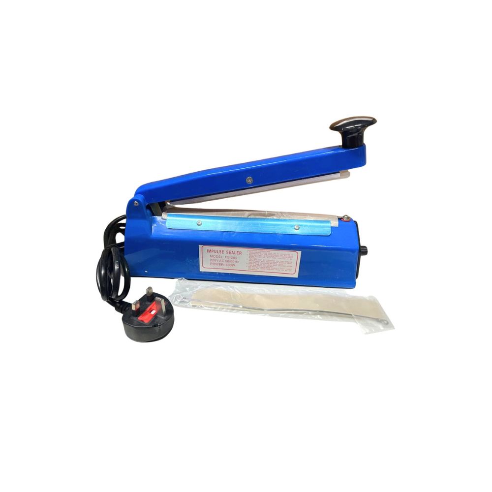 FS-200 Impulse Sealer for PP/PE Bags, 200mm Sealing Length, 300W Power