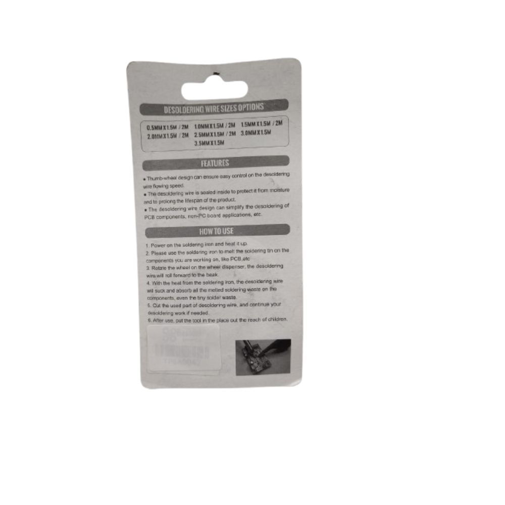 DT000083,Desoldering Wick With Wheel Dispenser,3.0mm