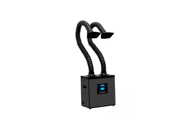 ST-1202D, Dual-Arm Fume Extractor - High-Efficiency Soldering Smoke Absorber for Industrial Applications