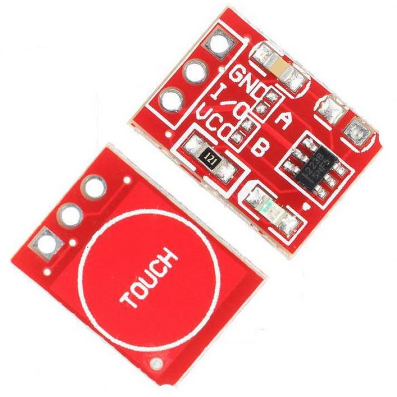 TTP223, Capacitive Touch Sensor Module, Single-Point Touch Detection, Digital Output