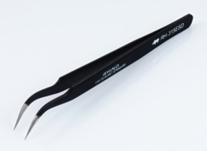 Precision tweezers - curved