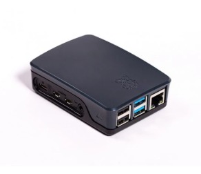 Plastic Case for Raspberry Pi 4 Model B,Black,Durable