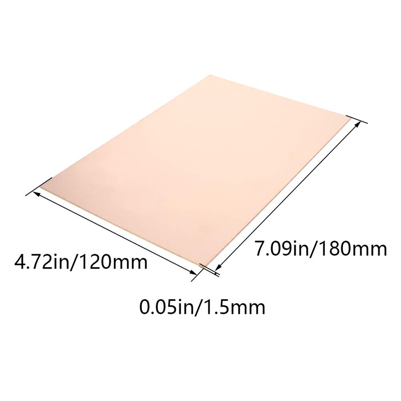 PCB Circuit Board,180x120mm,1.5mm,Single‐Sided