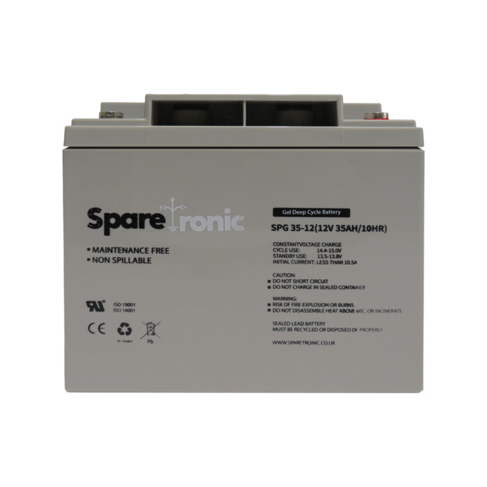 SPG 35-12G - Sparetronics, 35Ah, 12V, Lead-Acid Battery BCBx0381 3