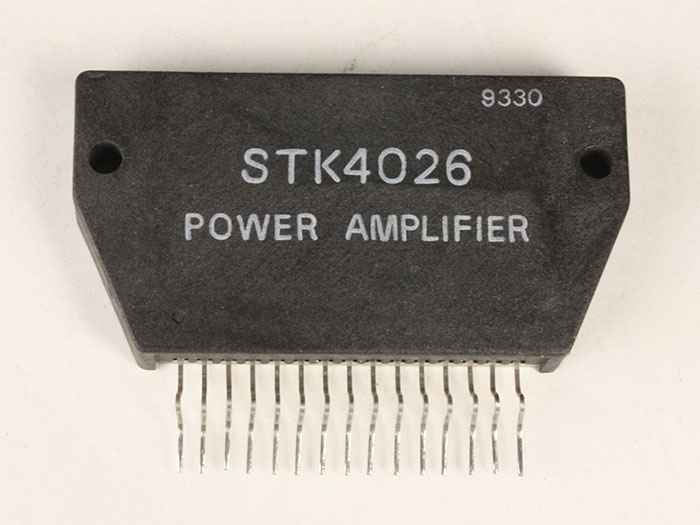 STK4026 - AF Power Amplifier (Split Power Supply) ( 25W min, THD=0.4%)