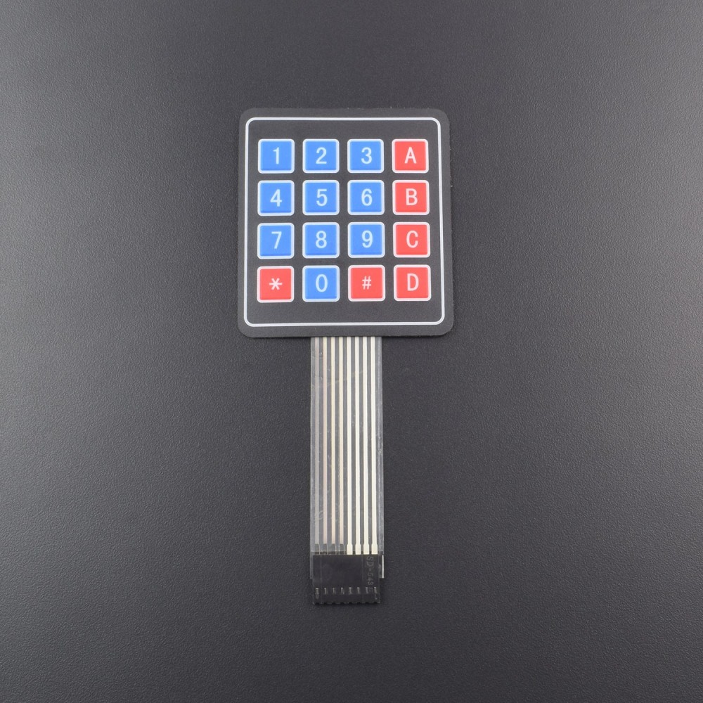 ARDUINO KEYPAD 4 x 4 Matrix Keypad Membrane Switch 8 pins Connector SCM Outside Enlarge Keypad