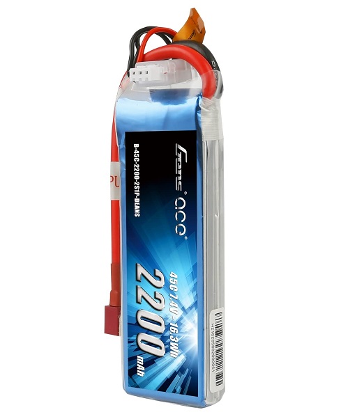Zop Power 7.4V, 2200mAh Li-Po Battery 2S 2200MAH 45C