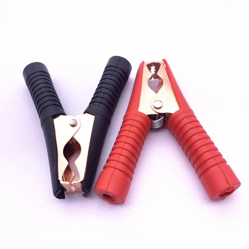 Battery Holder for 18650 Lithium Batteries with DC2.1 Power Jack Alligator Clips Hot Car Battery Clamps Crocodile Clip 100A Red Black Electrical Connection Battery Terminals Power
