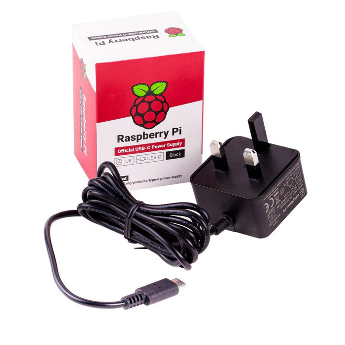 Raspberry Pi Keyboard & Hub, UK, black/grey official uk raspberry pi 4 power supply 5 1v 3a raspberry pi sc0216