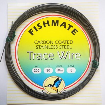 Fishmate Carbon Coated TraceWire 60lb 27kg 2 sleeve