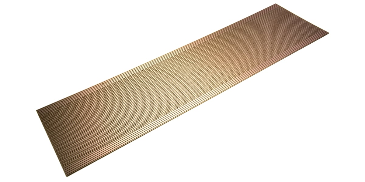 01-0043-Single-Sided Stripboard FR-2 454.66 x 119.38 x 1.6mm FR1