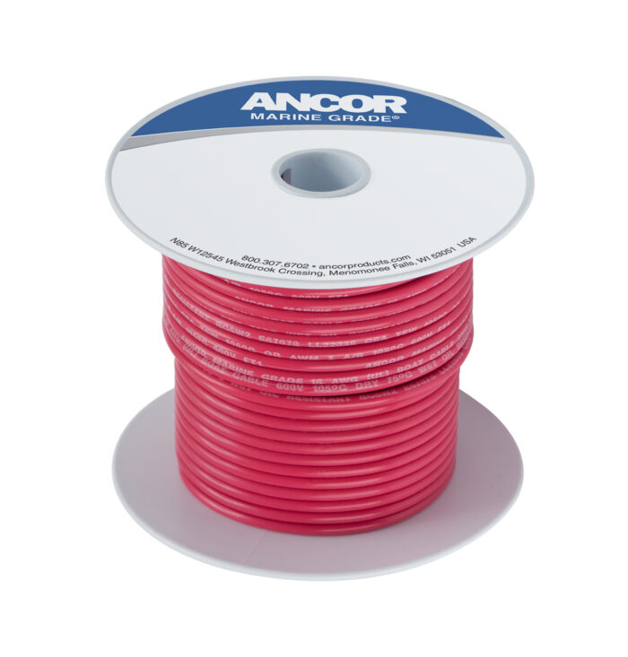 Ancor Marine Tinned Copper Wire 18 AWG (0.8mm²) RED