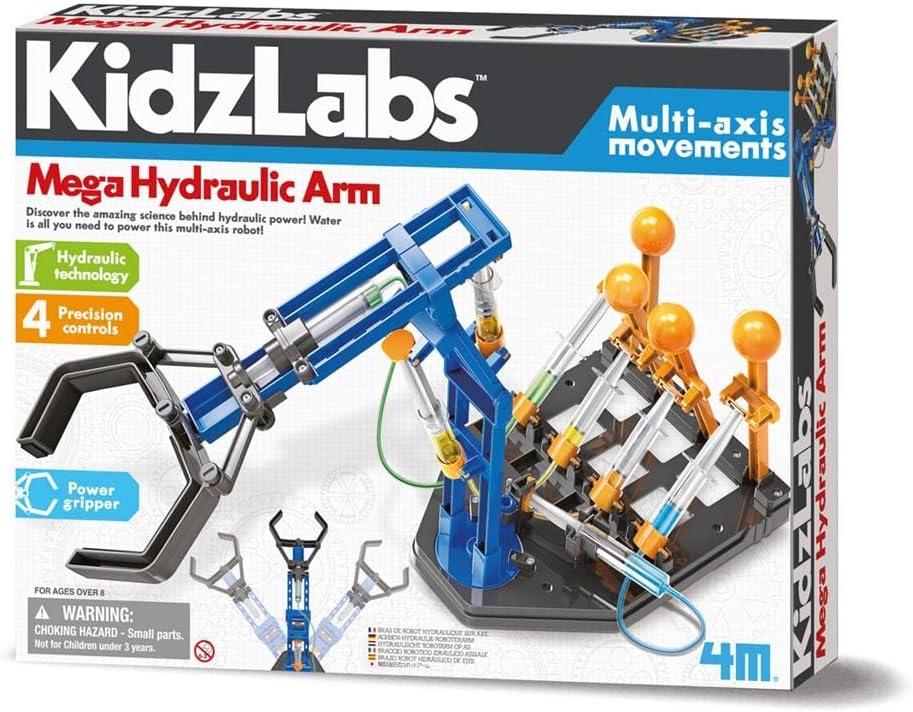 4M Kidzlabs / Mega Hydraulic Arm, Multicolor, 403427