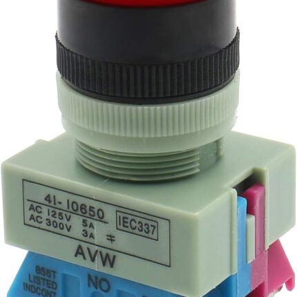 Emergency Stop Switch Baomain Emergency Stop Switch Push Button Switch AC 600V 10A Red Mushroom 22mm NO NC