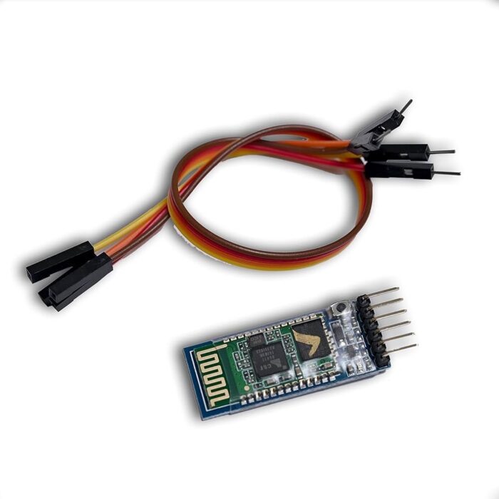 HC-05 WIRELESS BLUETOOTH SERIAL TRANSCEIVER MODULE + 4PIN FEMALE TO FEMALE JUMPER WIRE 20CM