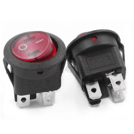 KCD1-2 220AC 4 PIN (RED) ROUND