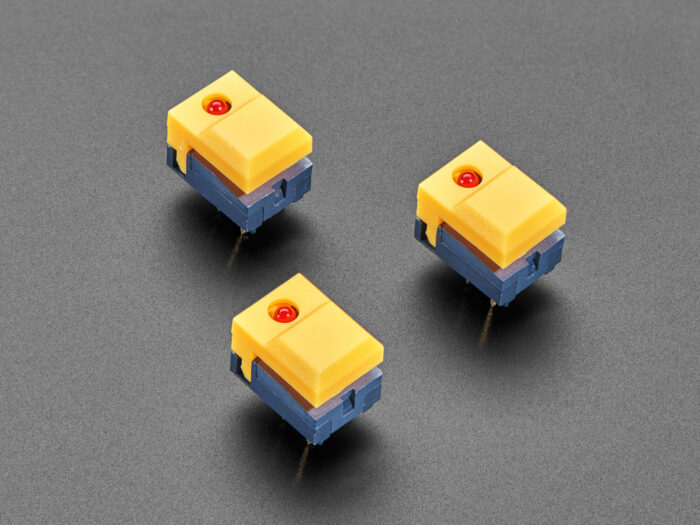 LED PUSH BUTTON YELLOW 6P 5516 01