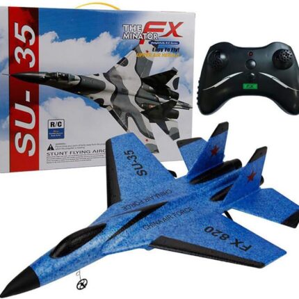 Drone Blue SU-35 Pepisky RC Plane Remote Control Airplane Ready to Fly 2.4GHZ 2 Channel RTF RC Glider Easy to Fly for Kids Beginners and Adults